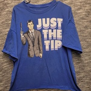 Archer Just the Tip t shirt size 2xl